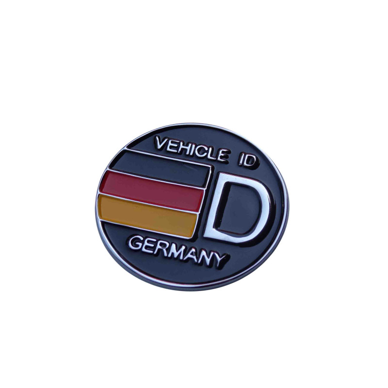 Emblema Aplique Redondo Vehicle ID Germany Alemanha Bandeira