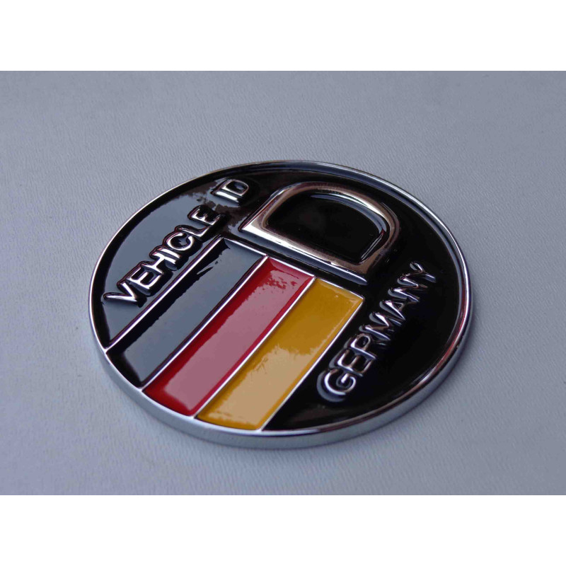 Emblema Aplique Redondo Vehicle ID Germany Alemanha Bandeira