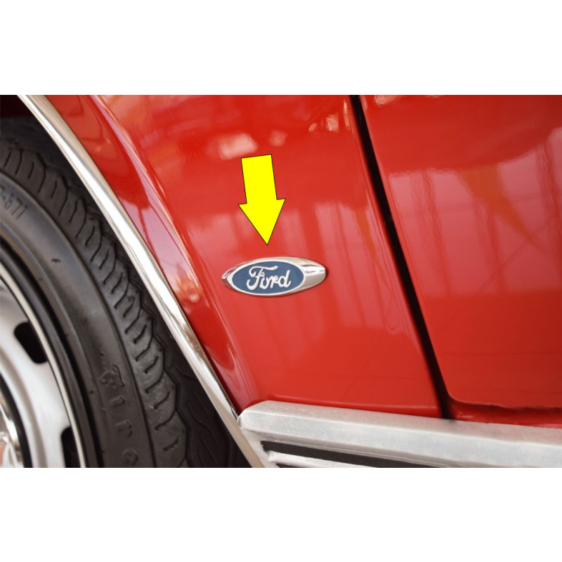 Emblema Oval Ford Paralama Rural F-75 F-100 Corcel Usado