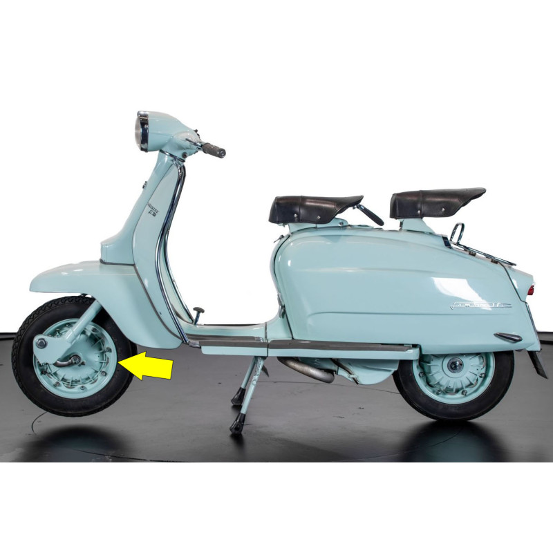 Roda Aro 10 Lambretta LI Vespa 8 Furos Usada - Unitária